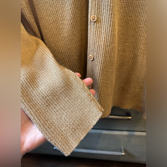 Villager by Liz Claiborne Company Acrylic V-Neck Button Down Cardigan Sweater - Picture 4 of 5